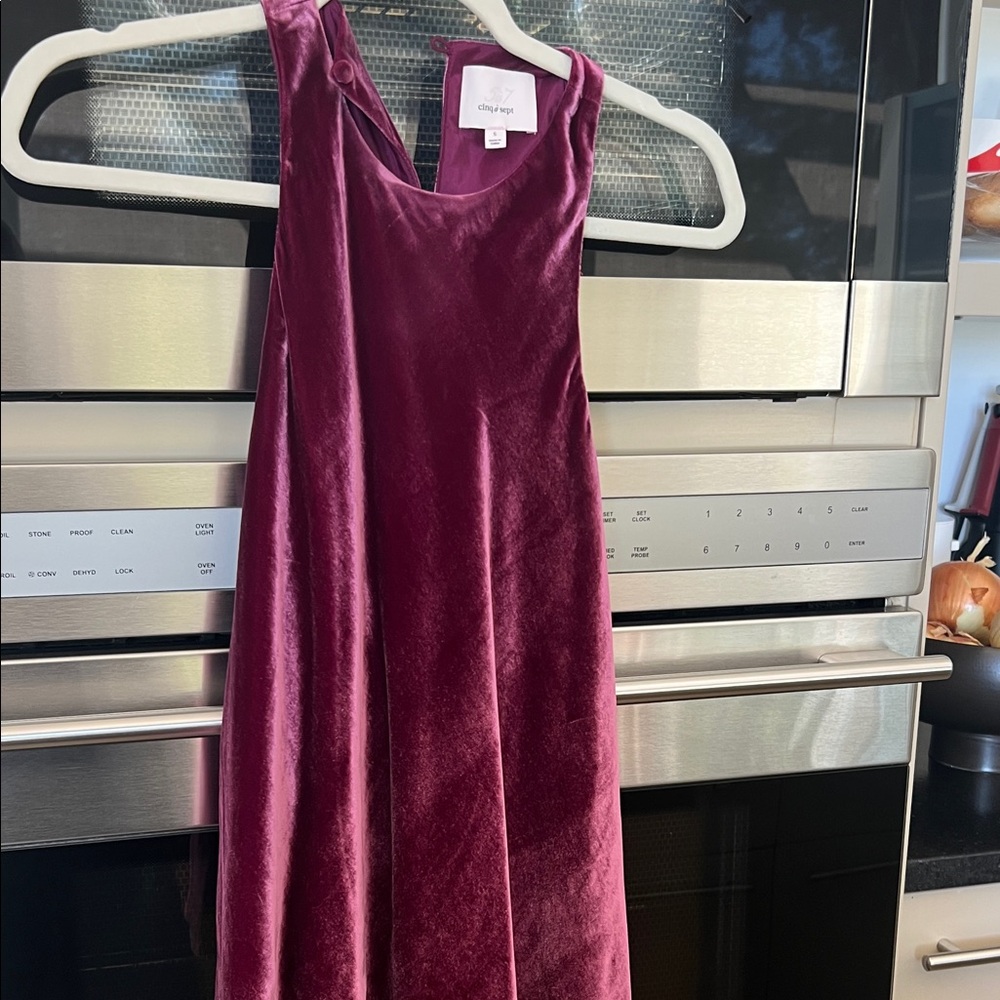 Chaser Velvet tunic in Deep Purple